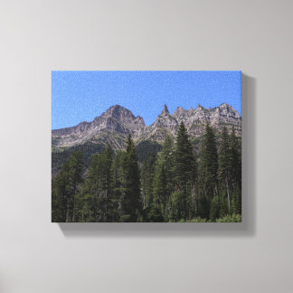 Impressão Em Tela Vista das montanhas do lago Kootenai com tela este