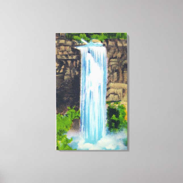 Impressão Em Tela Vista das quedas de Taughannock (Frente)