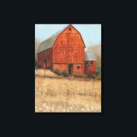 Impressão Em Tela Vista de Barn Vermelho<br><div class="desc">Red Barn View I de Tim OToole. Possui um celeiro vermelho profundo em um campo sereno.</div>