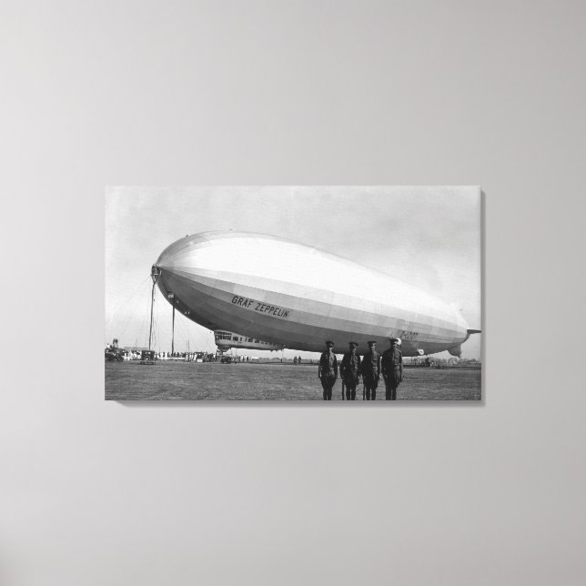 Impressão Em Tela Vista de Blimp Graf Zeppelin (Frente)
