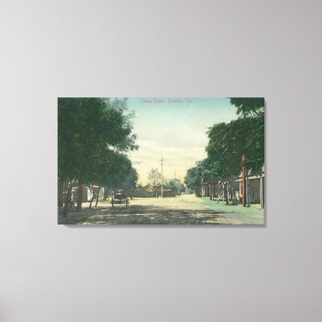 Impressão Em Tela Vista de ChinatownOroville, CA (Frente)