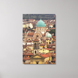 Impressão Em Tela Vista de Florença, Itália da Piazza
