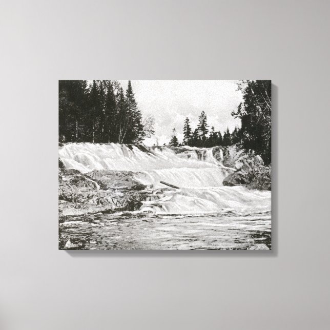 Impressão Em Tela Vista de Kennebago Falls (Frente)