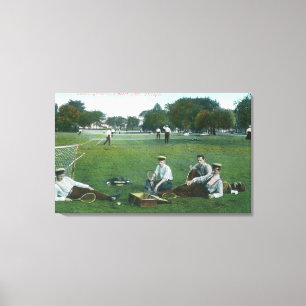 Impressão Em Tela Vista de Lincoln Park Tênis, Chicago, IL