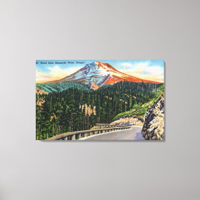 Impressão Em Tela Vista de Montanha do Ponto Buzzards (Frente)