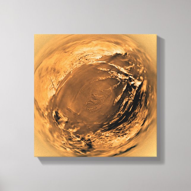 Impressão Em Tela Vista de Peixes da Superfície de Titã (Frente)