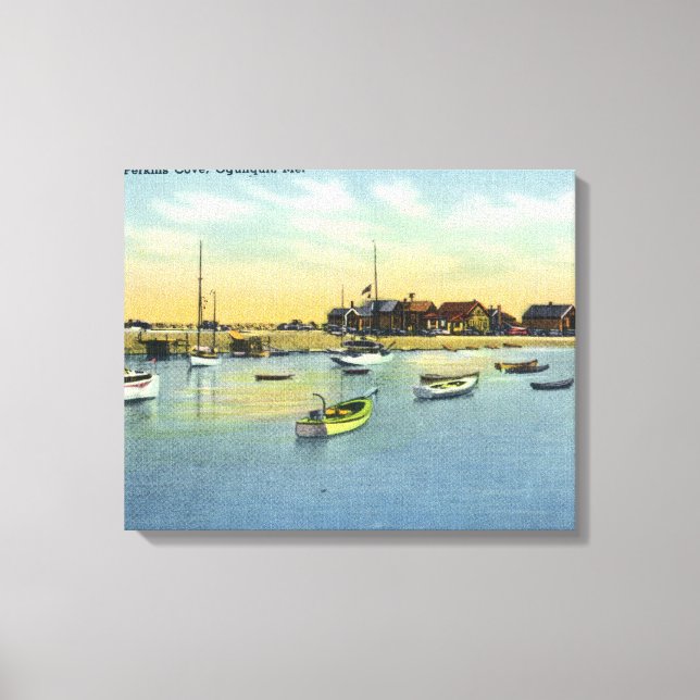 Impressão Em Tela Vista de Perkins Cove (Frente)