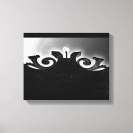 Impressão Em Tela Vista de Porta Preta