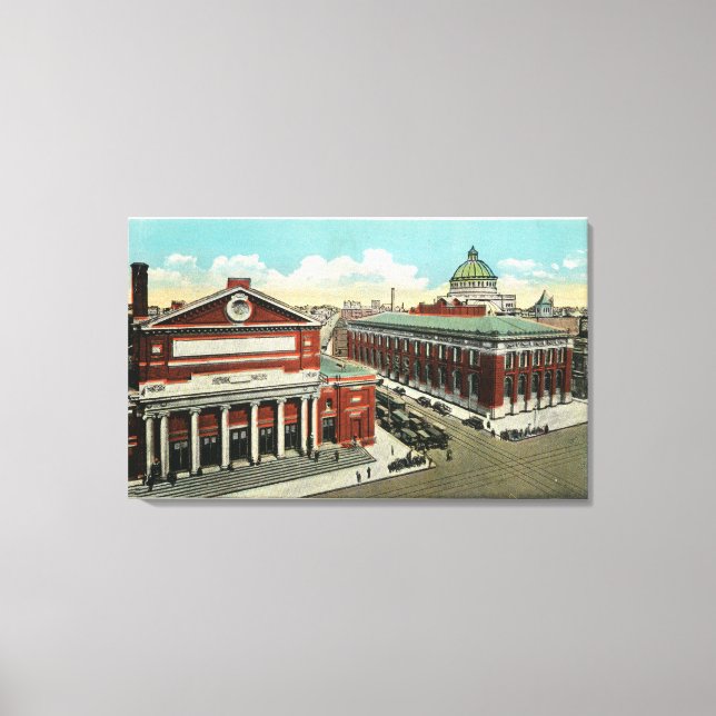 Impressão Em Tela Vista de Sinfonia, Horticultura da Avenida MÃE (Frente)