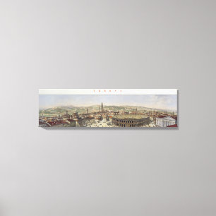 Impressão Em Tela Vista de Verona, gravada por L. Cherbuin (en da