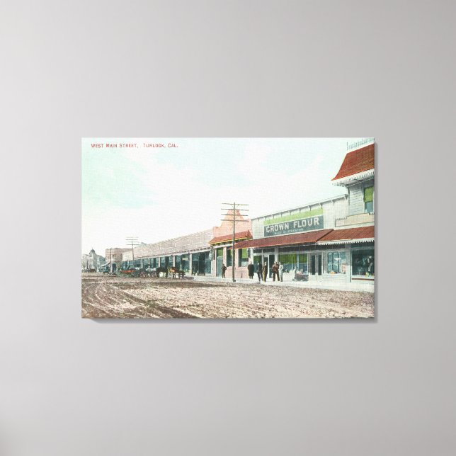 Impressão Em Tela Vista de West Main StreetTurlock, CA (Frente)