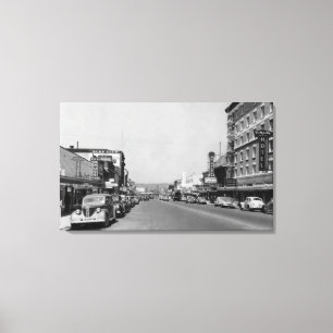 Impressão Em Tela Vista do centro de Chehalis, fotografia de