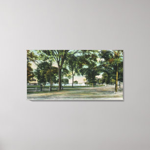 Impressão Em Tela Vista do lago Quannapowitt e da beira do lago