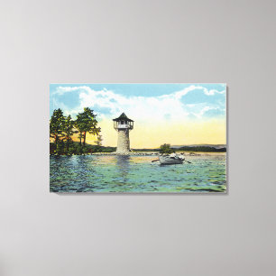 Impressão Em Tela Vista do obervatório do ponto do eixo,