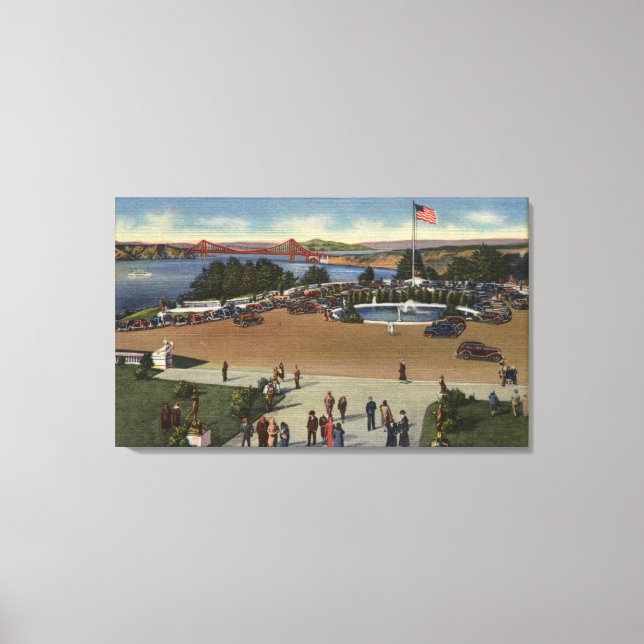 Impressão Em Tela Vista do Palácio da Legião de Honra (Frente)