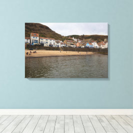 Impressão Em Tela Vista do Porto da Aldeia de Staithes