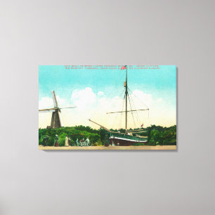 Impressão Em Tela Vista do Sloop ártico de Amundsen