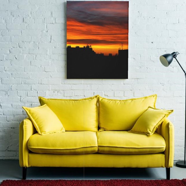 Impressão Em Tela Vista do topo do Sol Sérvio em Belgrado (Criador carregado)