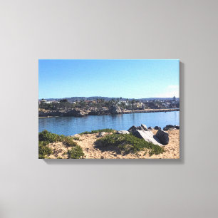 Impressão Em Tela Vista do Wedge, Newport Beach, Califórnia