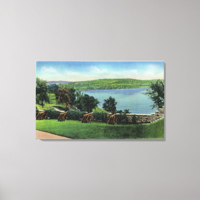 Impressão Em Tela Vista dos canhões e do Muro do Sul (Frente)