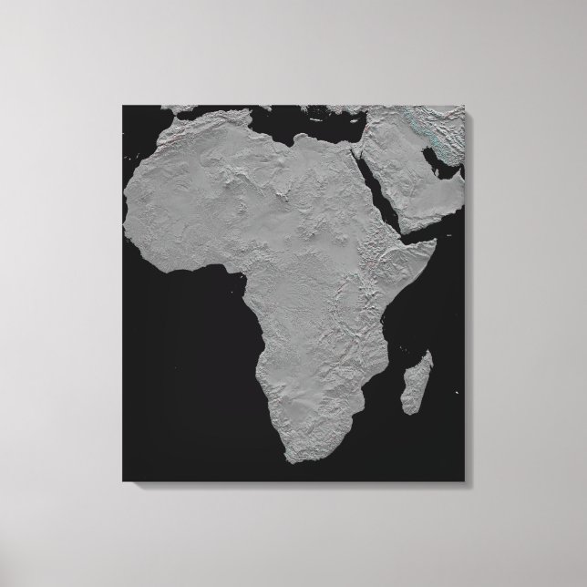 Impressão Em Tela Vista estereoscópica da América do Norte (Frente)