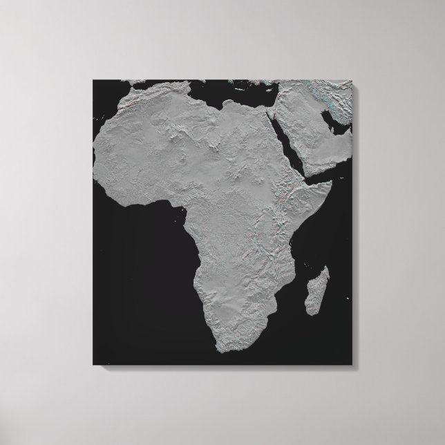 Impressão Em Tela Vista estereoscópica da América do Norte (Frente)