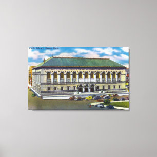 Impressão Em Tela Vista exterior da biblioteca pública