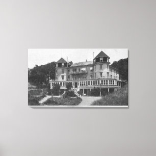 Impressão Em Tela Vista Exterior do Hotel Bon Air em Escalle