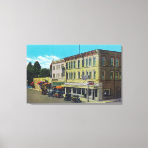 Impressão Em Tela Vista exterior do palácio HotelUkiah, CA