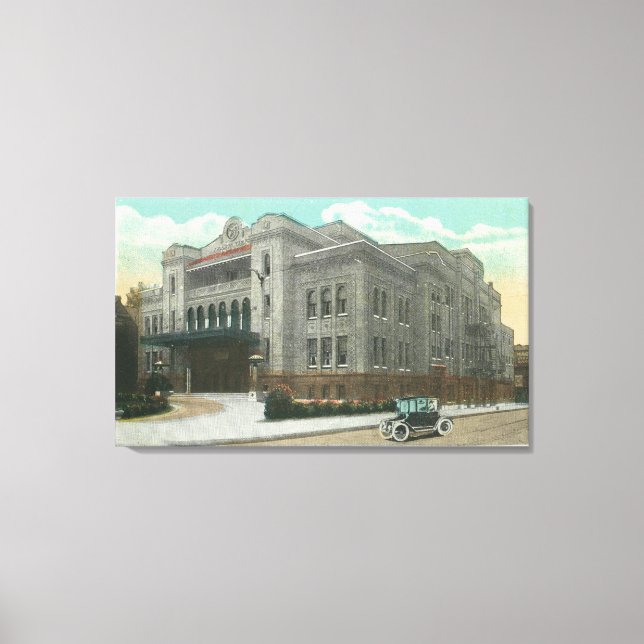 Impressão Em Tela Vista Exterior do Templo de Kalurah (Frente)