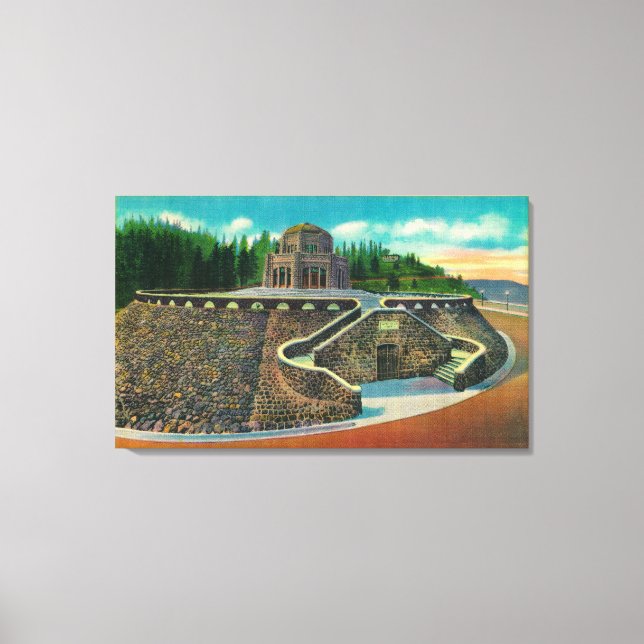 Impressão Em Tela Vista House on Columbia River, Oregon (Frente)