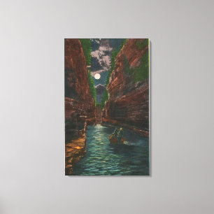 Impressão Em Tela Vista iluminada da fumaça