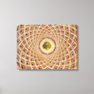 Impressão Em Tela Vista interior da cúpula na capela