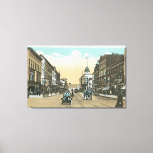 Impressão Em Tela Vista ocidental da rua da corte