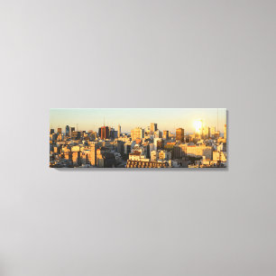 Impressão Em Tela Vista panorâmica da arquitectura da cidade no