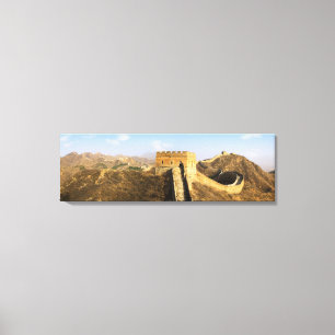 Impressão Em Tela Vista panorâmica da Grande Muralha, China 2