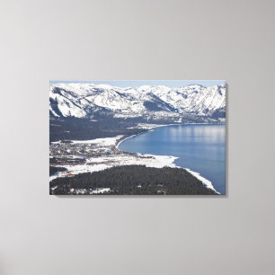 Impressão Em Tela Vista panorâmica do Lago Tahoe, EUA