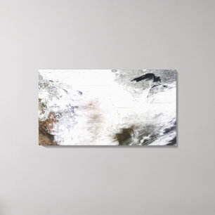 Impressão Em Tela Vista por satélite de uma enorme tempestade de inv