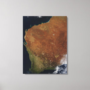 Impressão Em Tela Vista satélite da Austrália Ocidental
