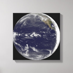 Impressão Em Tela Vista satélite da terra
