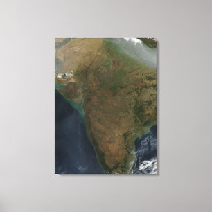 Impressão Em Tela Vista satélite de India central