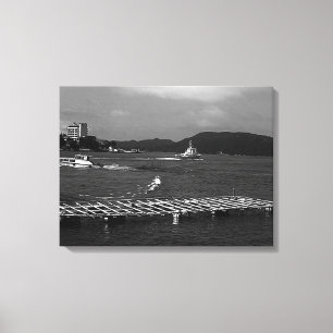 Impressão Em Tela Vista vintage da Ilha das Pérolas Mikimoto em Mie,