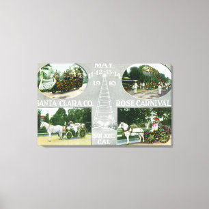 Impressão Em Tela Vistas Cênicas dos Papais noeis Clara Co Rosa