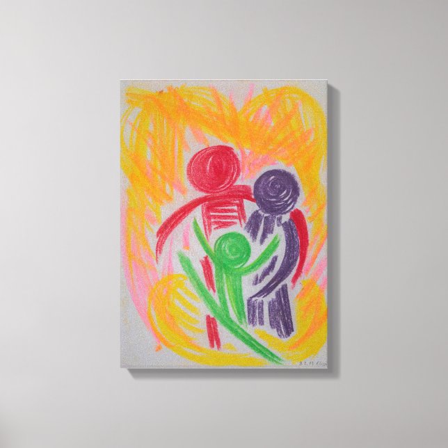 Impressão Em Tela Vitalidade e forte vínculo (Frente)