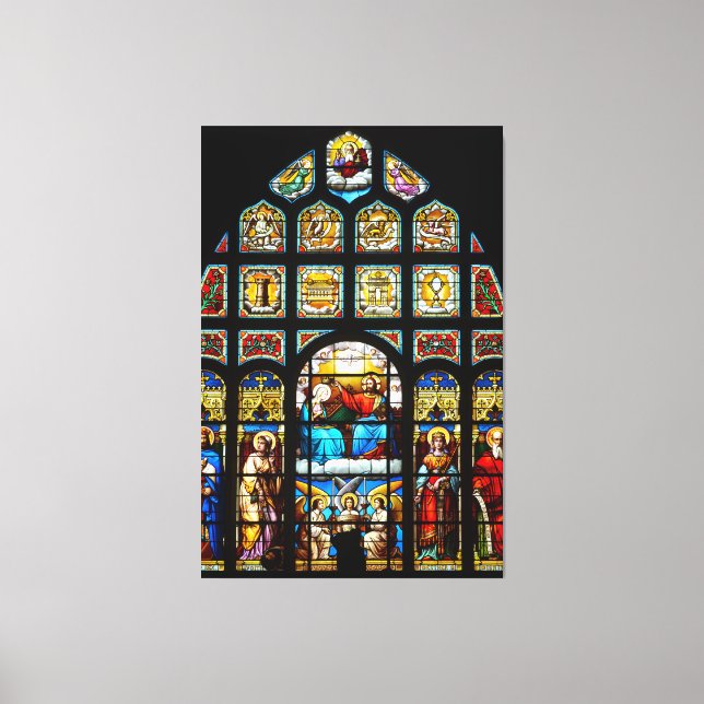 Impressão Em Tela vitral de igreja (Frente)