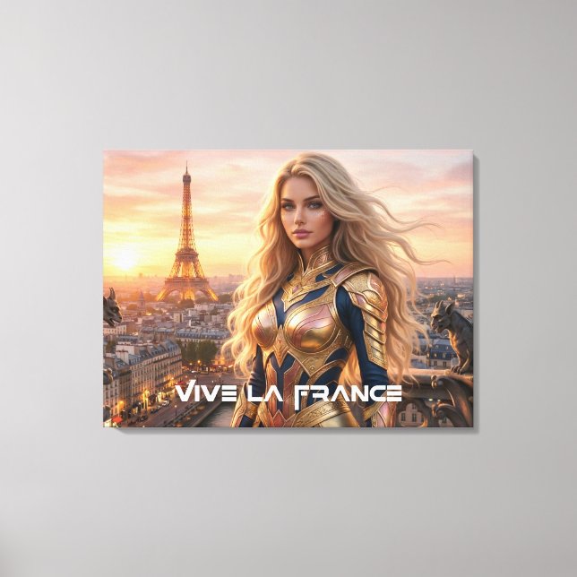 IMPRESSÃO EM TELA VIVA A FRANÇA - PARIS (Frente)