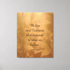 Impressão Em Tela Vivemos Em Uma Citação Unificada - Cobre