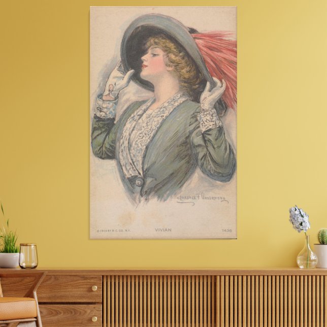 Impressão Em Tela Vivian (1913) (Insitu(Sala de estar))