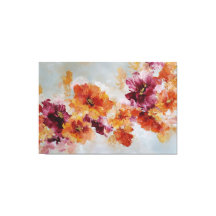 Vivid Textured Floral Abstract Wall Art