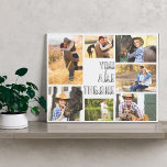 Impressão Em Tela Você é a mácula da Cinza de Colagem de Fotos One 7<br><div class="desc">Canvas gráfica que você pode personalizar com 7 de suas fotos favoritas. O modelo está pronto para que você adicione suas fotos, trabalhando no sentido dos ponteiros do relógio a partir de cima à esquerda. Suas fotos estão posicionadas contra uma mármore de na moda de aquarela em cinza e branco,...</div>